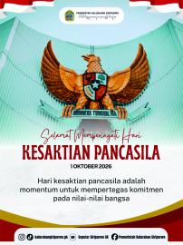 SELAMAT MEMPERINGATI HARI KESAKTIAN PANCASILA